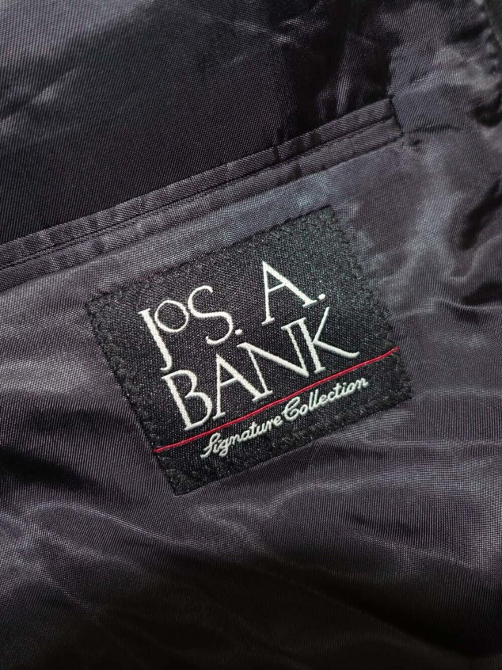 Jos. A. Bank Men's Pinstripe 2 Button Suit Size 50 Regular 46 x 30 Charcoal Gray - Picture 12 of 13